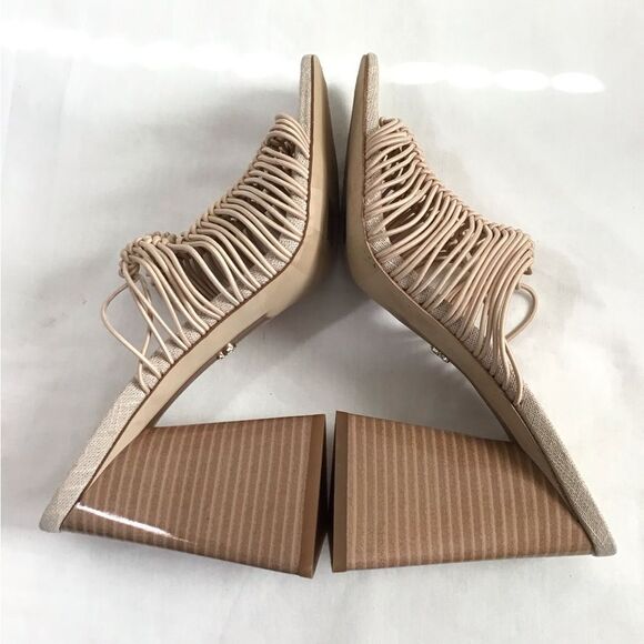 Sam Edelman Tan Laurette Block-Heel Sandals Size 10 - Picture 6 of 9